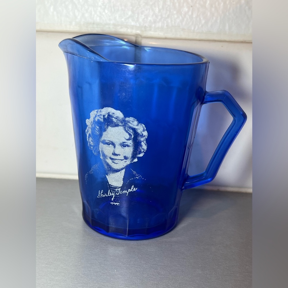 Hazel Atlas Shirley Temple Glass Pitcher